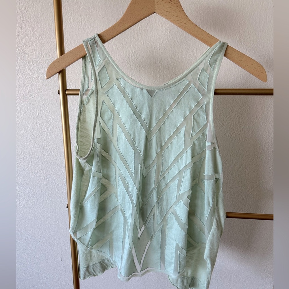 Free People Mesh Cutout Tank. Size small
